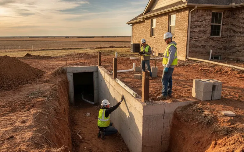 Wichita Foundation Repair Pros at work